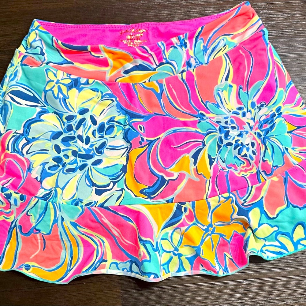 Lilly Pulitzer Luxletic Pink and Multicolor Skort
